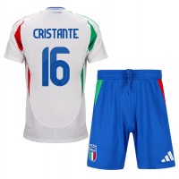 Taliansko Bryan Cristante #16 Vonkajší Detský futbalový dres ME 2024 Krátky Rukáv (+ trenírky)